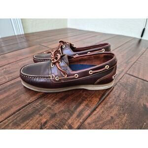 Timberland Brown Leather Boat Shoes - Mens Flats & Loafers